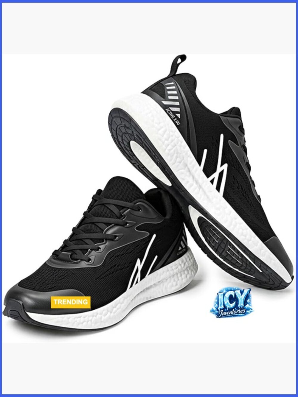 Running Shoes with Air Mesh Fabric, Lightweight and Comfortable